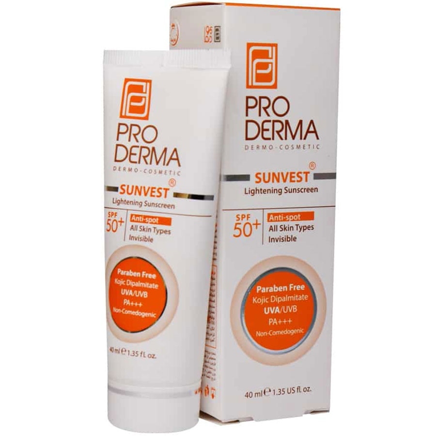 ضد آفتاب و روشن کننده لک پوست SPF50 سان وست بی رنگ