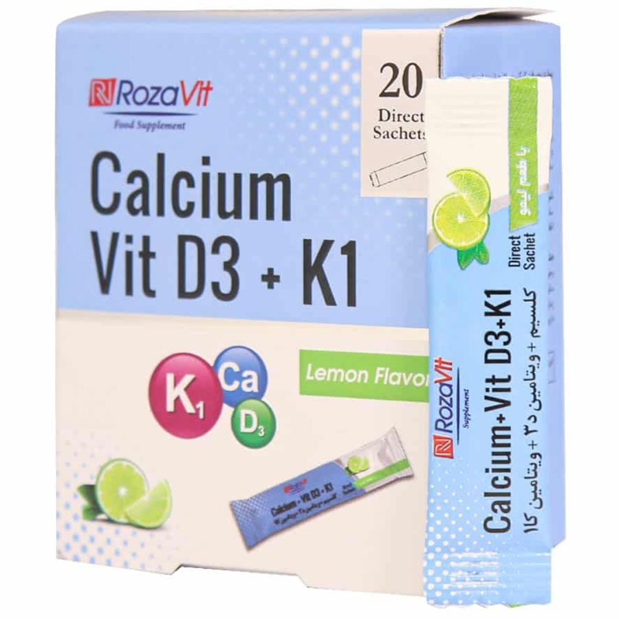 ساشه کلسیم و ویتامین د3 و کا1