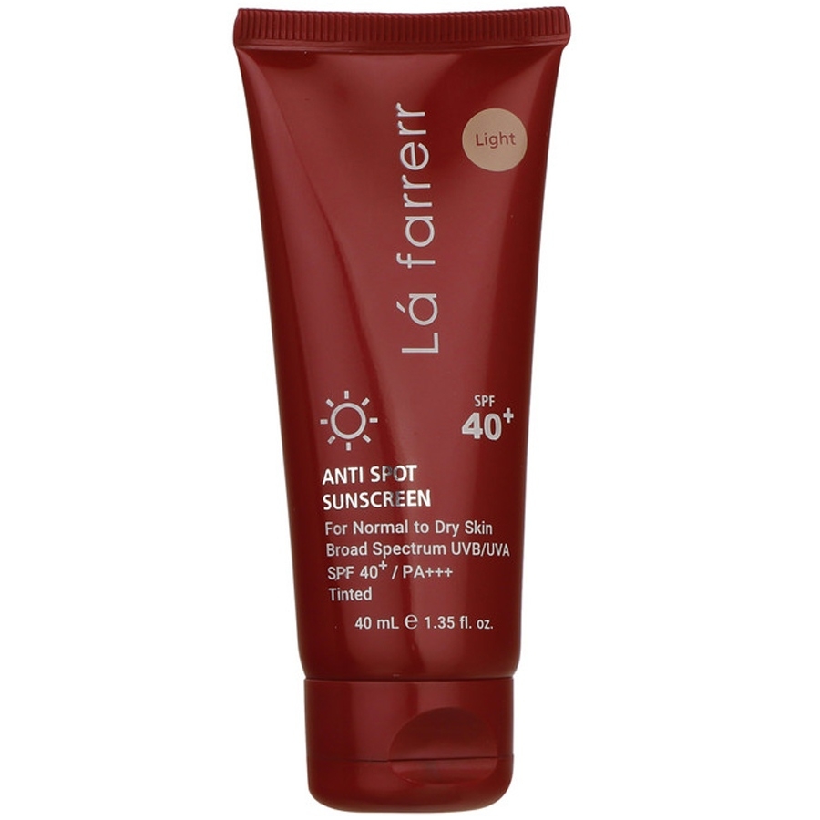 ضد آفتاب و ضد لک رنگی پوست های خشک و معمولی +SPF40 لافارر
