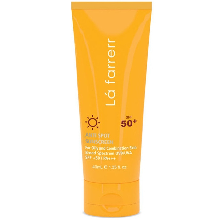 کرم ضد آفتاب SPF50 پوست چرب لافارر ضد لک و بی رنگ 40 میلی لیتر