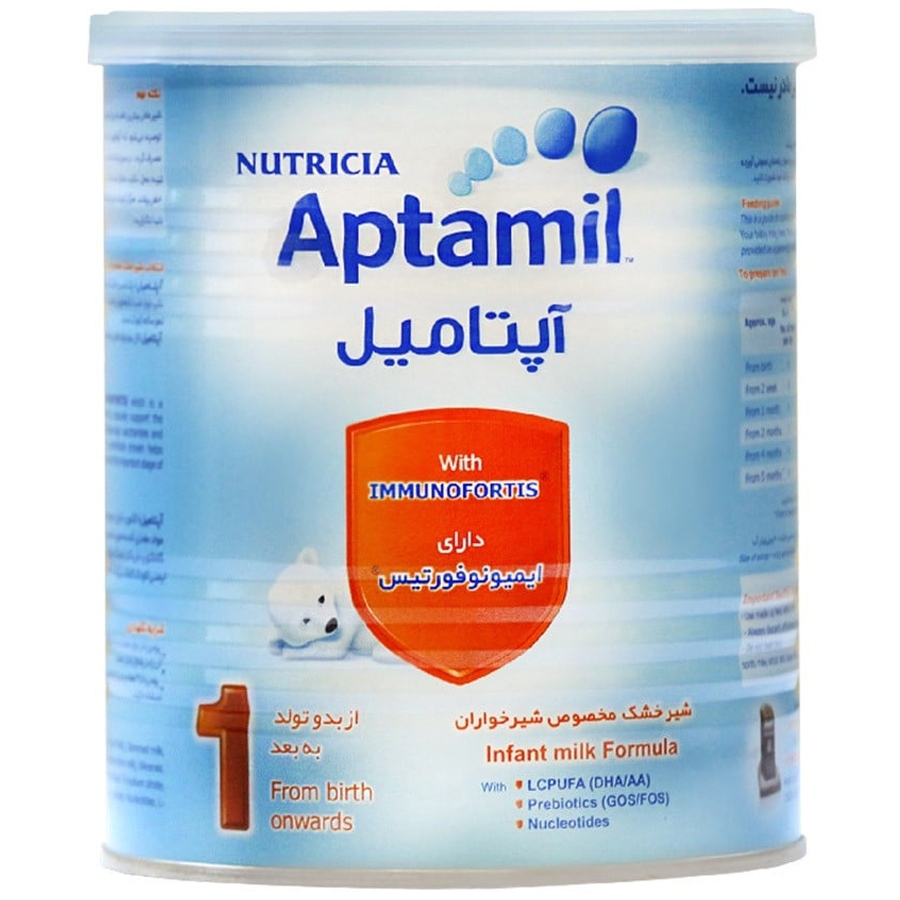 شیر خشک آپتامیل ۱ نوتریشیا مخصوص شیرخواران ۰ تا ۶ ماه ۴۰۰ گرم