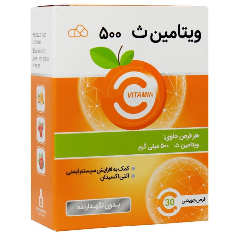 قرص جویدنی ویتامین ث ایران دارو 500 میلی گرمی